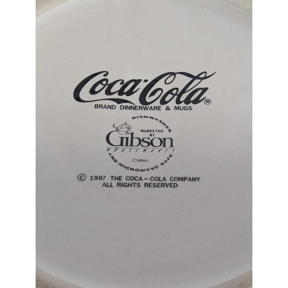 Coca-Cola 4 Piece Canister Set 1997 Checkered Board Dinnerware by Gibson - Picture 10 of 14